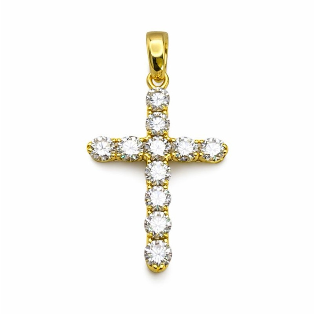 5.06 CT Moissanite Diamond Cross Pendant